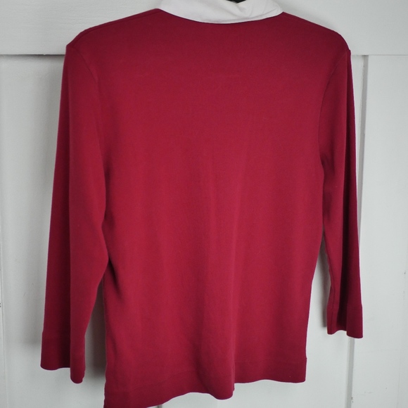 Ann Taylor Red Long Sleeve - Picture 3 of 3